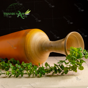 Vente chaude Décoration de La Maison Fabriqué À La Main Sunset Harmony Vase En Bambou Durable pour Salon Fleur Planteur - Product Image 5