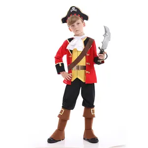 Fato de filme Traje infantil menino traje de capitão pirata