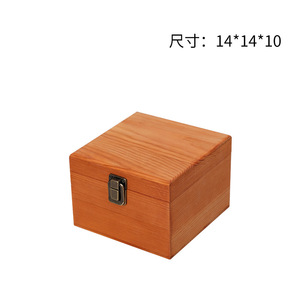 Lockable Natural Retro Stain Color Desktop <strong>Storage</strong> Wedding Gift <strong>Wooden</strong> Packing <strong>Box</strong> - Product Image 6