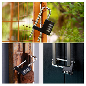 <span class=keywords><strong>Candados</strong></span> de Combinación Mecánicos Portátiles con Código de 4 Dígitos y Logotipo Personalizado, <span class=keywords><strong>Candados</strong></span> de Aleación de Zinc en Forma de U <span class=keywords><strong>para</strong></span> Exteriores, Escuelas y Gimnasios - Product Image 6