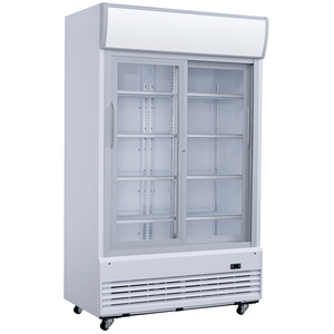 Fabricant double porte vitrée vitrine de réfrigérateur de boisson affichage commercial <span class=keywords><strong>prix</strong></span> de réfrigérateur de refroidisseur - Product Image 1