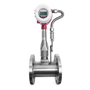 DN50 Druklucht <span class=keywords><strong>Vortex</strong></span> Flowmeter 4-20mA SS304 Gas & Water Flowmeter Druk Temperatuurcompensatie Flens Honno HNF40-B - Product Image 2