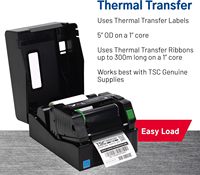 Printer Label TSC TE200 Te244 Te300 110mm Pencetak Transfer Termal Printer Barcode Perekat Diri