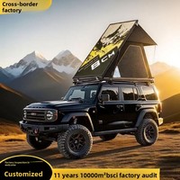 Carpa de Techo Aerodinámica de Aluminio para Cuatro Estaciones, Carpa de Techo Rígida Desplegable para 2 Personas, Apertura Automática, Plegable, Completamente Sellada