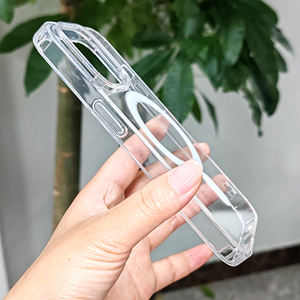 Coques de Téléphone Magnétiques Transparentes Antichoc avec Logo pour Chargeur <span class=keywords><strong>Mag</strong></span>, Protection Claire pour iPhone 16 15 14 13 12 17 Pro Max - Product Image 6