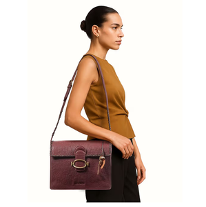 Bolso cruzado de cuero premium para mujer, 100% genuino, hecho a mano, elegante, duradero, ligero, ideal para viajes de oficina - Product Image 6