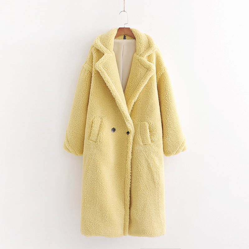 Winter Women Clothing Stylish Thick Faux Fur Coats