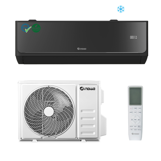 220V-240V 50Hz 9000 BTU Wall Split Type Smart Air Conditioner R410A Refrigerant Remote Control Energy Class Household Hotel