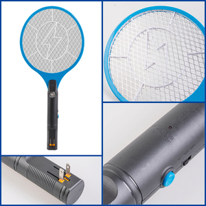 Bền khung Trọng lượng nhẹ có thể sạc lại 2-in-1 ABS mini điện muỗi Killer <span class=keywords><strong>BAT</strong></span> Vỉ Đập - Product Image 6