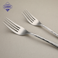 Ensemble de couverts plats en acier inoxydable 201SS à motif tressé, prix de gros usine Jieyang, pour hôtels, supermarchés et restaurants