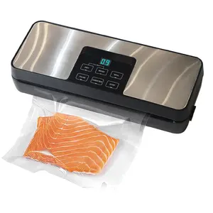 Scelleuse sous vide alimentaire en acier inoxydable avec affichage de l'heure à LED OOTD