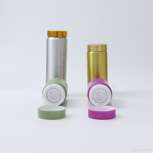 Botellas de Aluminio Vacías para Pastillas de 60ml-200ml, Grado Alimenticio, Selladas con Anillo, para Medicamentos, Cápsulas de Aceite de Pescado, Reutilizables, Serigrafiadas, Marca HSY - Product Image 4