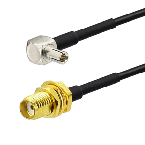 4G LTE Ăng-ten SMA nữ vách ngăn để <span class=keywords><strong>TS9</strong></span> nam cắm bên Phải góc Adapter Cáp ăng-ten mở rộng RG174 Pigtail cáp đồng trục - Product Image 4