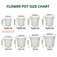 Pot à bonsaï en plastique coloré de grande taille en gros, pot à semis avec trou de drainage pour utilisation en jardin - Léger, durable, extérieur/intérieur