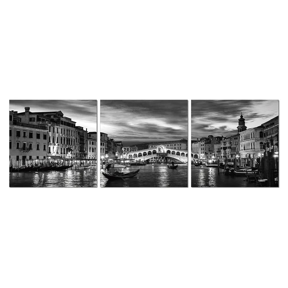 Small Quantity Customization HD Printed Black and White Landscape Painting Home Decor Art Photography Painting Acrylic Art