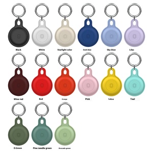 Localizador <span class=keywords><strong>GPS</strong></span> para mascotas, funda protectora completa, soporte de rastreador antipérdida con llavero, funda de silicona impermeable para Apple <span class=keywords><strong>airtag</strong></span> - Product Image 5