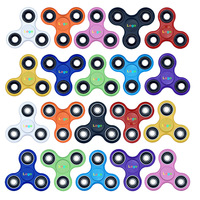 Fidget Spinners Personalizados con Logotipo de Dibujos Animados en 3D, Fidget Spinner de Plástico Barato para Dedos, Fidget Spinner Metálico con Impresión