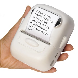 Mini-imprimante thermique d'étiquettes à code-barres P50 d'origine, verte, compatible iOS, design thermique, <span class=keywords><strong>accessoire</strong></span> informatique économique - Product Image 3