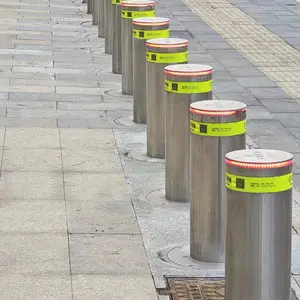 Fabrikant Road Blocker Verkeer Bolder Beperking Toegang Telescopische Intrekbare Ontwerp Hef Bolders