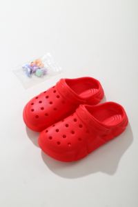 Çocuk açık plaj takunya kaymaz yumuşak bebek terlik düz yaz Sandal kids 'toptan erkek bebek terlik karikatür yengeç - Product Image 6