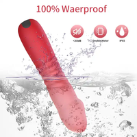 Silikon Teleskop-Bullet-Vibrator USB-Aufladung Mini-Zauberstab-Massagegerät Klitoris-Stimulator Realistischer Dildo Klitoris-Massagegerät Spielzeug