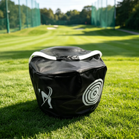 Sac d'entraînement de golf portable personnalisé avec logo pour l'impact et le swing, idéal pour la pratique intérieure et extérieure