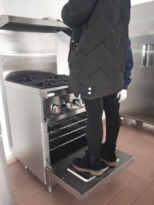 cuisinière <span class=keywords><strong>Mixte</strong></span> Américain gamme commerciale cuisinière à gaz 4 brûleurs cuisinière plaques chauffantes <span class=keywords><strong>avec</strong></span> fours standard - Product Image 2