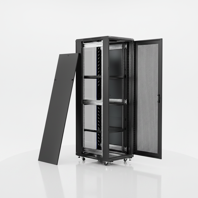 Data Center 42U Server Cabinet SPCC Cold Rolled Steel 600x800mm