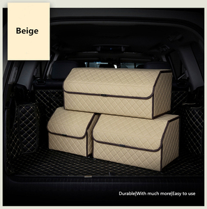 Premium Multi-funzione pieghevole in pelle PU organizzatore contenitore contenitore contenitore contenitore contenitore contenitore per Auto, bagagliaio, veicolo <span class=keywords><strong>SUV</strong></span> - Product Image 4
