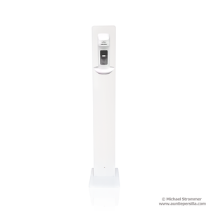 Giá cả cạnh tranh trong suốt hoặc trắng Acrylic vệ sinh đứng kháng hóa chất bệnh viện trường khách sạn hướng dẫn sử dụng xà phòng Dispenser - Product Image 4