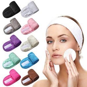Diademas Personalizadas al por Mayor con Logotipo, Diademas de Tela de Poliéster y Microfibra para Mujer, Ideales para Deportes, <span class=keywords><strong>Lavado</strong></span> Facial y Spa - Product Image 1