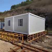 Maison conteneur en acier préfabriquée moderne et personnalisable de 20 pieds, démontable, pour appartement ou dortoir