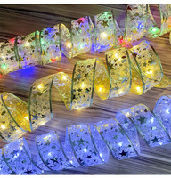 weihnachtsbaumdekoration bänd string lichter sterne glänzend led baum dekor beleuchtung urlaub zuhause geburtstag dekoratives led-licht