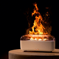 Diffuseur d'arômes en lave volcanique, diffuseur d'aromathérapie silencieux à forte production de brume, fonction de minuterie à sept couleurs, humidificateur