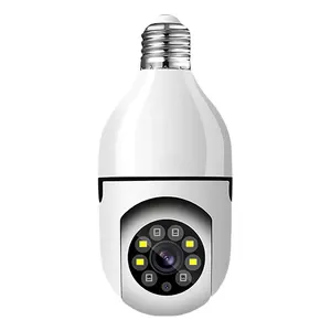 Customized Logo Cctv Wireless Light Security Mini Doorbell Camera Bulb 360 Wifi