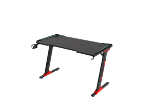 Factory Wholesale LED Gaming <b>Desk</b> Computer Table with Cup Holder <b>Ergonomic</b> Design - Product Image 5
