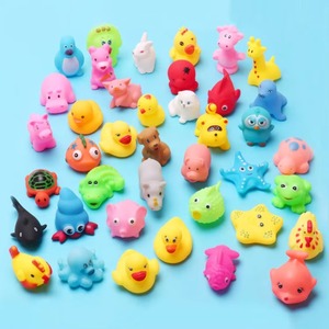 Juguetes de Baño Flotantes con Sonido para Niños en Edad Preescolar, Juguetes de Goma con Forma de Animales para el Baño, para Niños Pequeños - Product Image 1