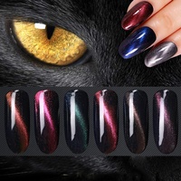 Gel UV/LED 9D Effet Œil de Chat Magique R.S. Nail Sans HEMA, Marque Privée, OEM, Vernis Gel 3 Étapes Longue Durée, Fournitures de Beauté pour Ongles