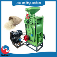 Décortiqueuse et moulin à riz robuste avec système de polissage du riz par rouleaux en caoutchouc et émeri