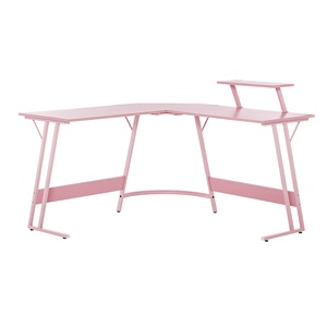 Köşe, bardak tutucu ve kulaklık kanca ile L şekilli oyun bilgisayarı masa masası - Product Image 2