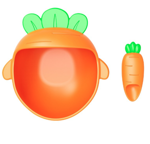 Children's Carrot Bowl Spoon Food Grade Mother and Baby Suction Cup Eating Complementary Food Bow - Product Image 6