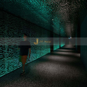 Décoration murale et de plafond estampée de plaque d'ondulation d'acier inoxydable de vague d'eau J228 avec la coupe et le pliage faits sur commande - Product Image 5