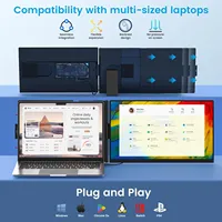 Extensor de Pantalla Doble para Laptop P5 de 15.6 Pulgadas, 1080p FHD, Conexión Directa Tipo-C, Compatible con MAC y PC, Venta al Por Mayor de Fábrica, OEM/ODM