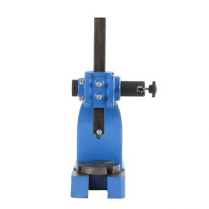Mini Hand Press <b>Machine</b> Small <b>Punch</b> Tool Adjustable Lever Arm Cast Iron Manual Arbor Press <b>Machine</b> with Hand Wheel - Product Image 1