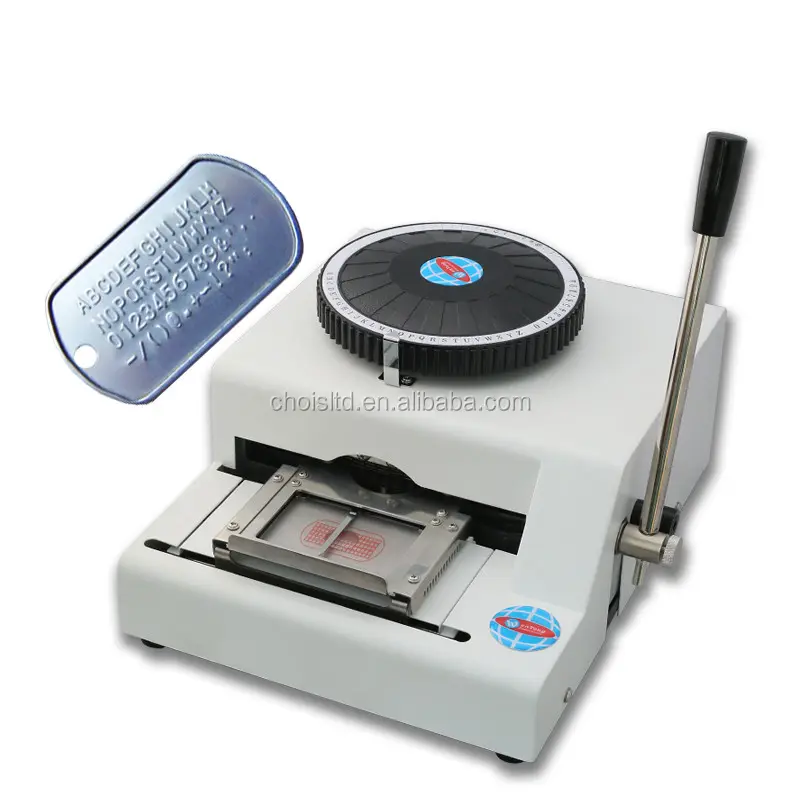 Embossing Machine for Metal Nameplate & Aluminum Dog Tag