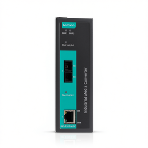 Convertidor de Medios de Fibra Óptica Industrial Moxa IMC-P101-S-SC, Ethernet a Fibra 10/100Mbps, Conector SC, RJ45, DC 5V - Product Image 2