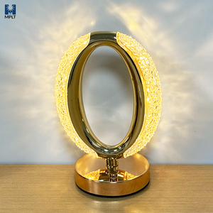Lámpara de mesa de cristal con ojos de estrella moderna, LED recargable para restaurante, decoración del hogar, diseño inalámbrico, luz nocturna portátil nórdica inalámbrica - Product Image 1