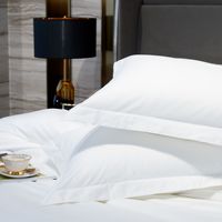 100% coton taille Standard taies d'oreiller pur coton naturel hôtel qualité Premium taies d'oreiller taie d'oreiller reine