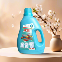 Détergent liquide pour lessive en bouteille, parfum lavande, marque personnalisée, écologique, pour lavage à la main et en machine