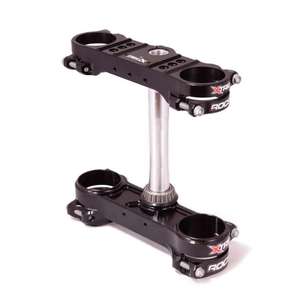 Piastra tecnologica X-Trig nera ROCS per KTM EXC-F 450 14-23 sterzo moto - Product Image 1